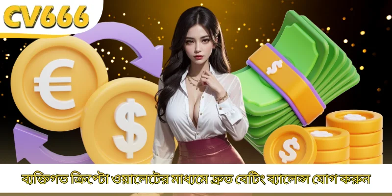 ব্যক্তিগত ক্রিপ্টো ওয়ালেটের মাধ্যমে দ্রুত বেটিং ব্যালেন্স যোগ করুন